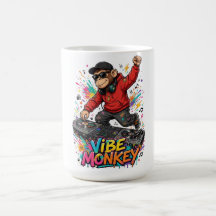 Funny DJ Monkey Graffiti