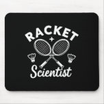 Funny Dminton Players Racket Scientist  Mouse Pad