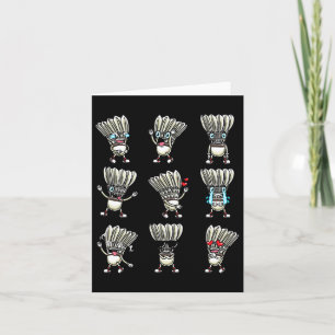 Funny Dminton Shuttle Player Design Men Women 8 Card