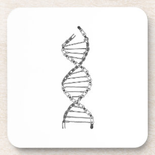 Funny DNA Cycling Bicycle Chain Mountain Bike Love Beverage Coaster