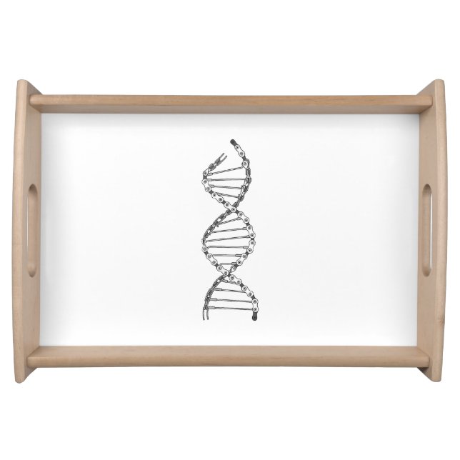 Funny DNA Cycling Bicycle Chain Mountain Bike Love Serving Tray (Front)