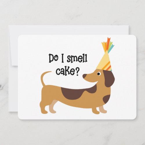 Funny Do I Smell Cake Birthday Dog Card