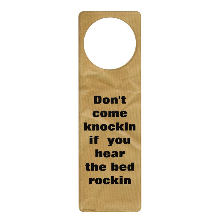 Funny Do Not Disturb Door Hanger Zazzle