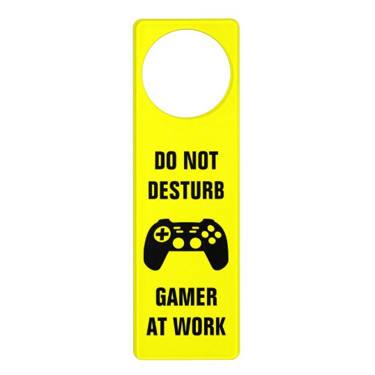 Funny do not disturb door hanger for gaming gamer