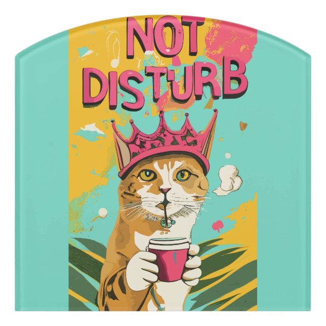 Funny Do Not Disturb Door Sign (Contour Front)