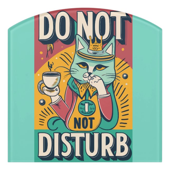 Funny Do Not Disturb Door Sign (Contour Front)