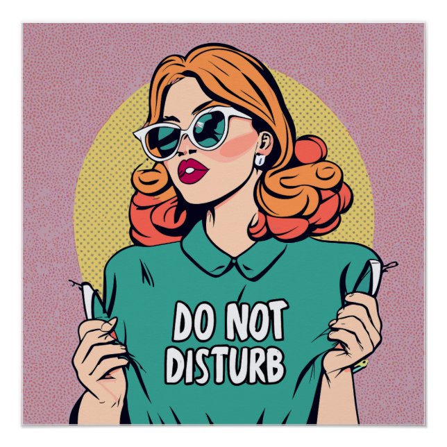 Funny Do Not Disturb Poster (Front)