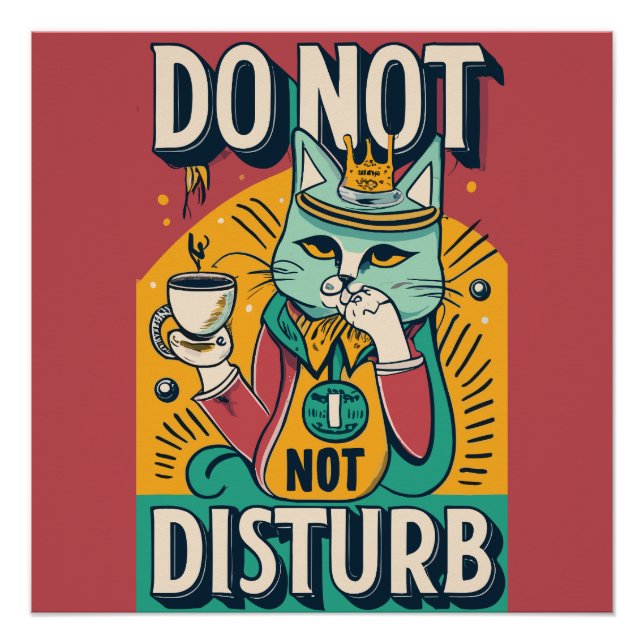 Funny Do Not Disturb Poster (Front)