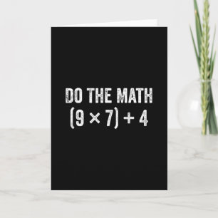 Funny Do The Math 67 Meme  Card