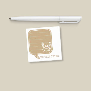 Funny Do This Thing Crab Kraft Post-it Notes