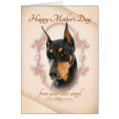Funny Doberman Mother's Day Card (Front)