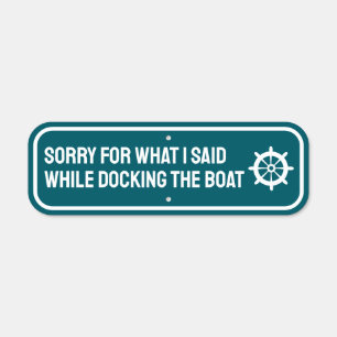 Funny Dock Sign, Boat Dock Sign, Dads Boat Decor Metal Sign