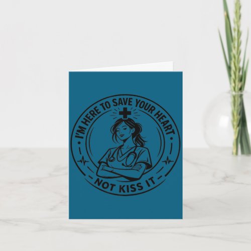 Funny doctor & nurse healthcare queens for card