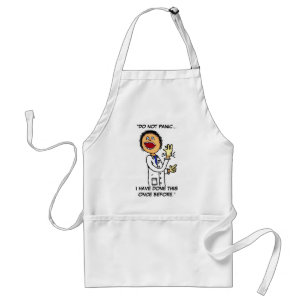 Funny Doctor Cartoon Adult Apron