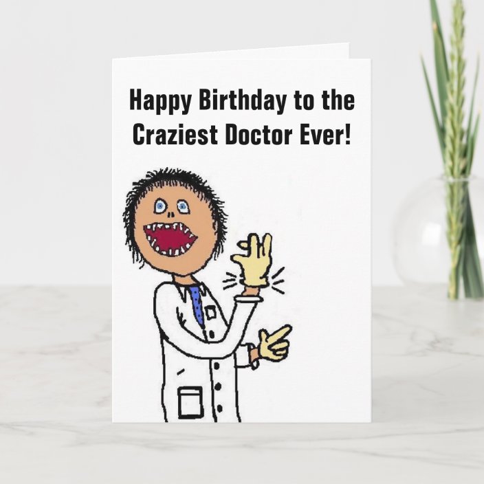 Funny Doctor Cartoon Card | Zazzle.com