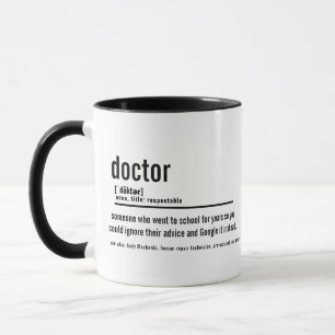 Funny Doctor Definition Mug - Custom Coffee Cup