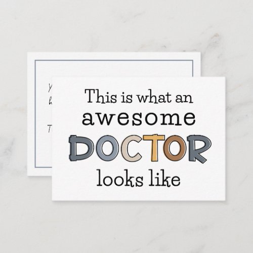 Funny Doctor Gifts  Awesome Doctor Appreciation Note Card