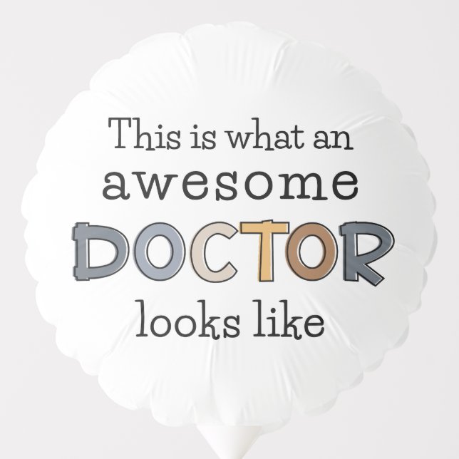 Funny Doctor Gifts | Awesome Doctor Balloon (Front)