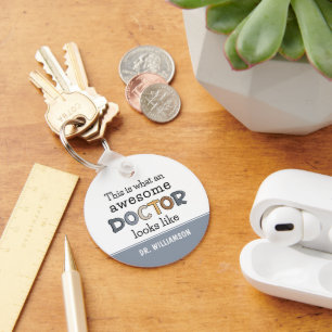 Funny Doctor Gifts Awesome Doctor Custom Keychain