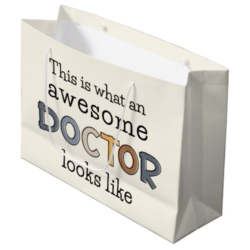 Funny Doctor Gifts  Awesome Doctor Large Gift Bag
