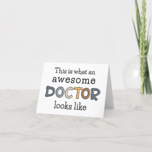 Funny Doctor Gifts   Awesome Doctor Letterpress Thank You Card