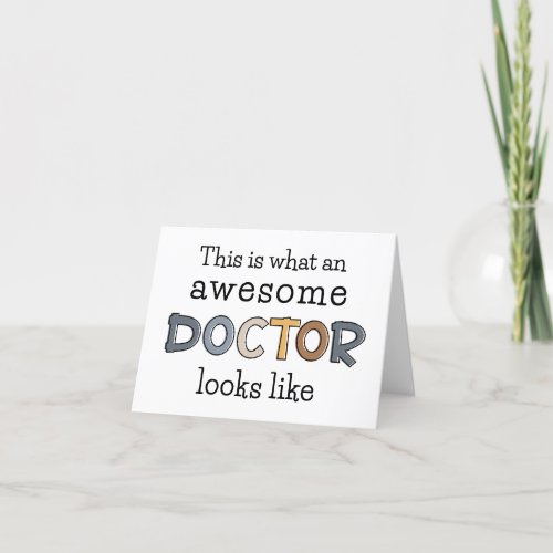 Funny Doctor Gifts  Awesome Doctor Thank You Card