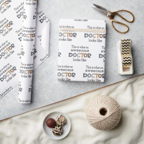 Funny Doctor Gifts  Awesome Doctor Wrapping Paper