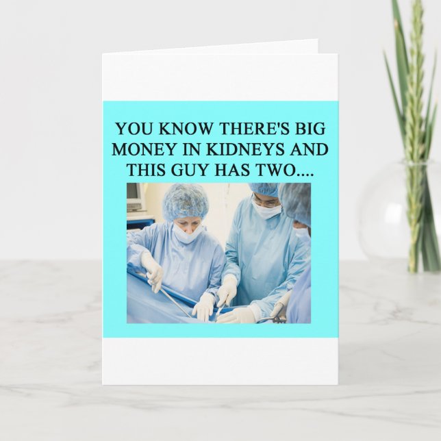 funny doctor humor card (Front)