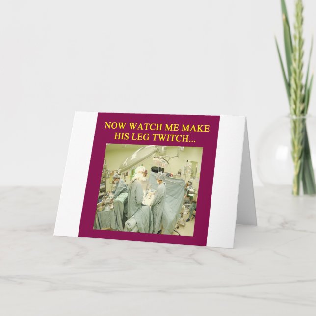 funny doctor humor card (Front)