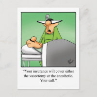 Funny Doctor Humor Postcard