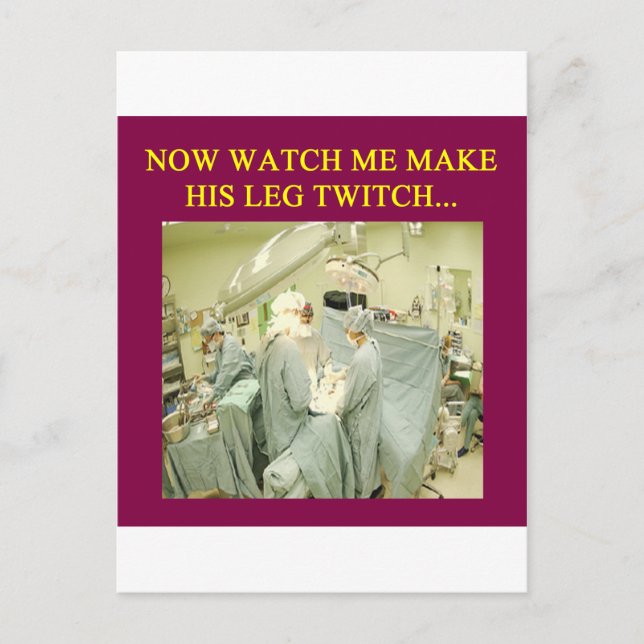 funny doctor humor postcard (Front)