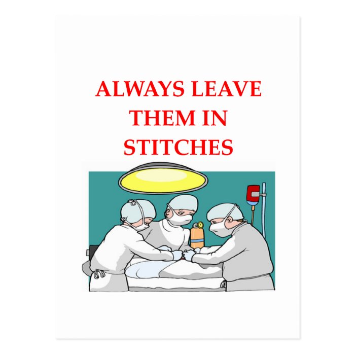 funny doctor joke post cards