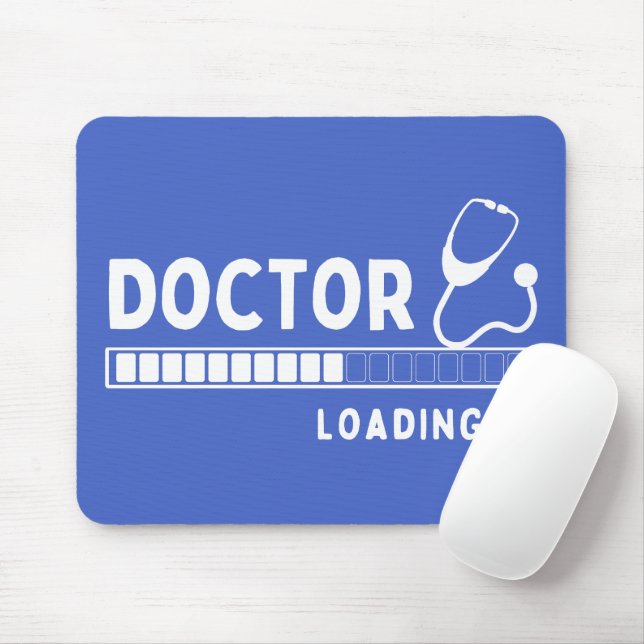 Funny Doctor Loading Bar Medical Future Doctor Mouse Pad (With Mouse)