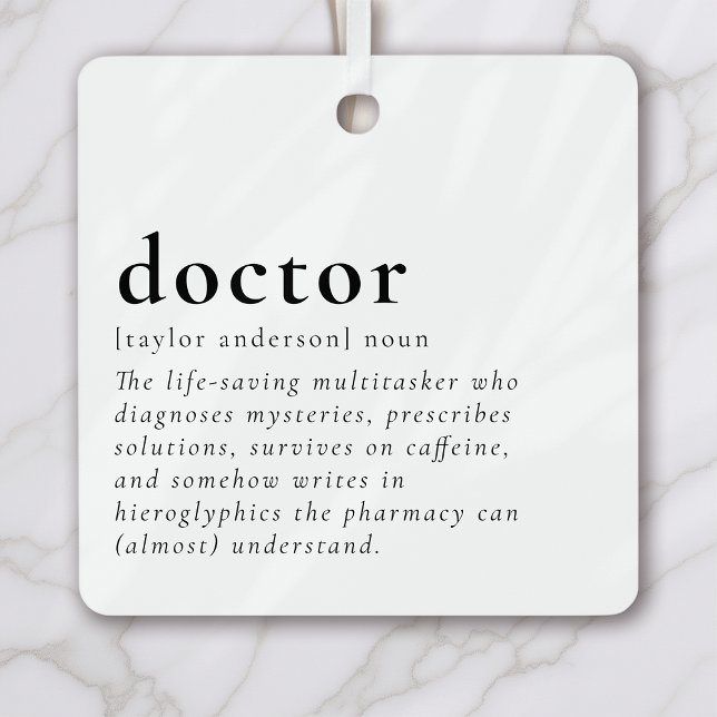 Funny Doctor Metal Ornament (Creator Uploaded)