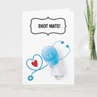 Funny doctor nurse congratulations injection DIY
