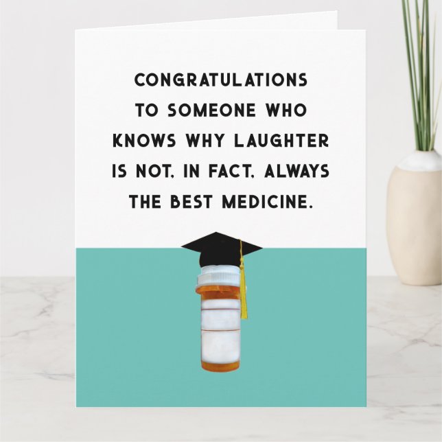 Funny Doctor of Pharmacy Graduation Card (Front)