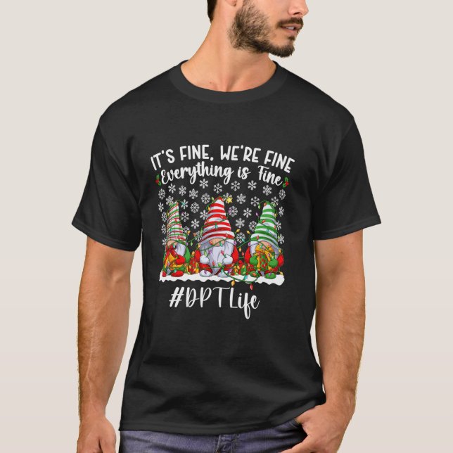 Funny Doctor Of Physical Therapy Christmas DPT Xma T-Shirt (Front)