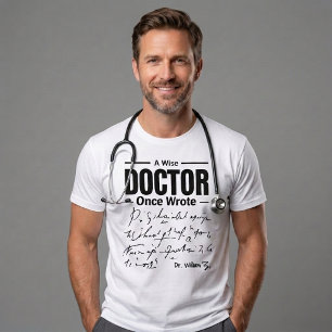 Funny Doctor Saying A Wise Doctor Once Wrote Tri-Blend Shirt