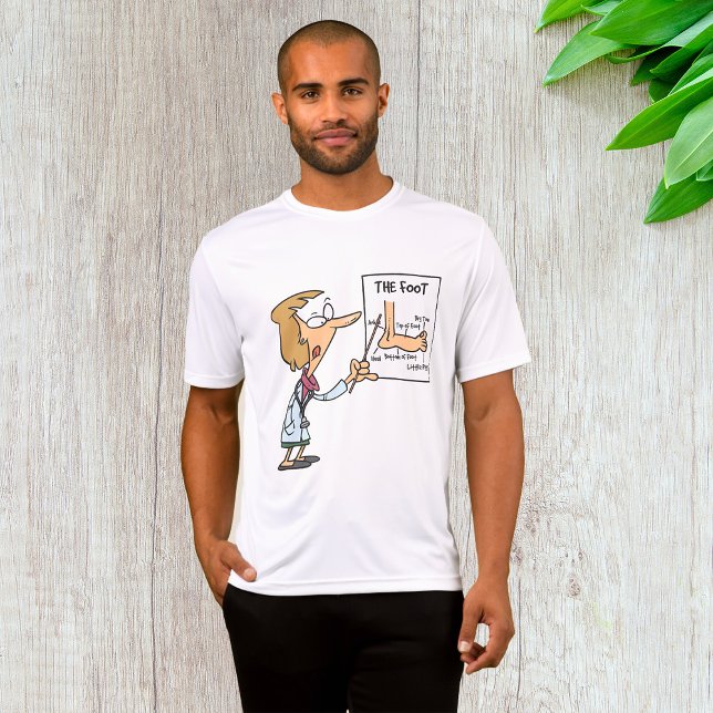 Funny Doctor Teaching Foot Anatomy T-Shirt (Creator Uploaded)