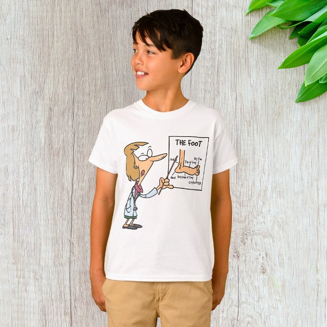 Funny Doctor Teaching Foot Anatomy T-Shirt (Creator Uploaded)