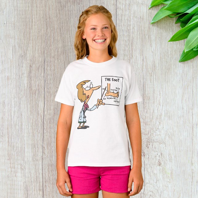 Funny Doctor Teaching Foot Anatomy T-Shirt (Creator Uploaded)