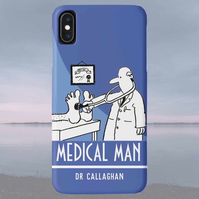 Funny Doctor with Stethoscope Checking Feet Case-Mate iPhone Case (Creator Uploaded)