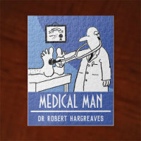 Funny Doctor with Stethoscope Checking Feet Jigsaw Puzzle