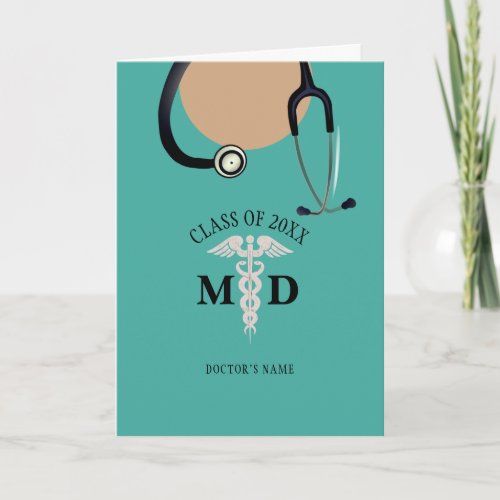 Funny Doctors Graduate Coat Stethoscope Name Card