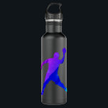 Funny Dodgeball Player 3 Stainless Steel Water Bottle<br><div class="desc">Funny , Dodgeball , Player , 3</div>