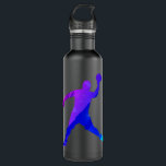 Funny Dodgeball Player 3 Stainless Steel Water Bottle<br><div class="desc">Funny , Dodgeball , Player , 3</div>