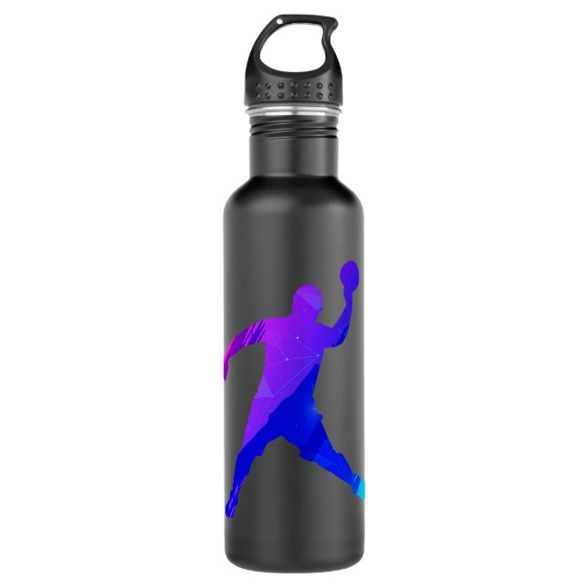 Funny Dodgeball Player 3 Stainless Steel Water Bottle (Front)