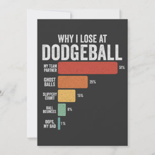 Funny Dodgeball Sport Why I Lose At Dodgeball   Save The Date