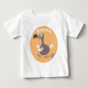 Funny dodo bird cartoon illustration baby T-Shirt