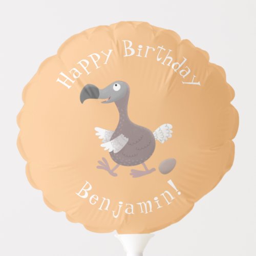 Funny dodo bird cartoon illustration balloon